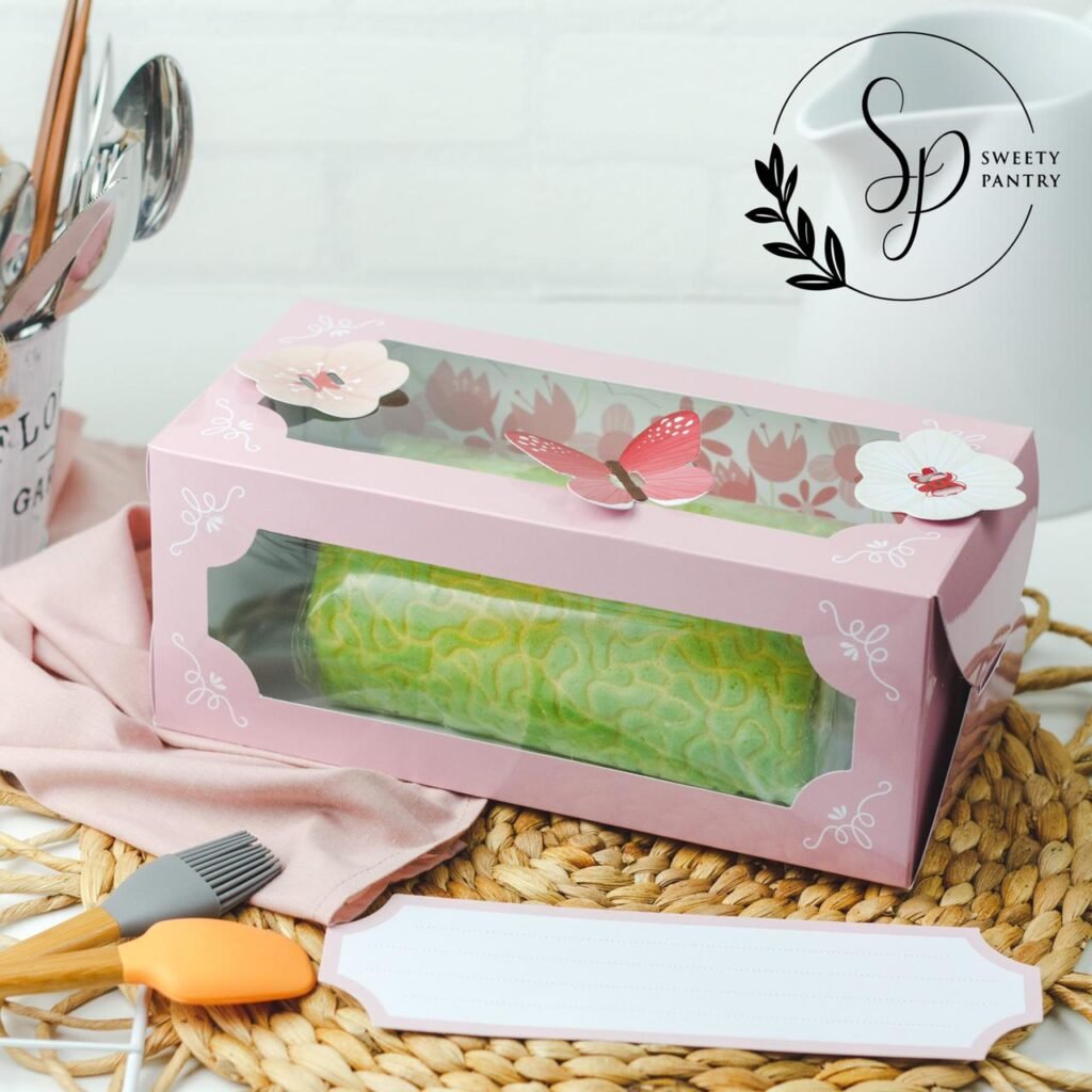 5PCS - RC251210 Pastel - Roll cake box / dus bolu gulung Uk 25x12x10cm