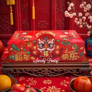 10PCS - RUBBY - Dus Box Packaging CNY Kotak Imlek Toples isi 2 uk 250gr persegi kotak