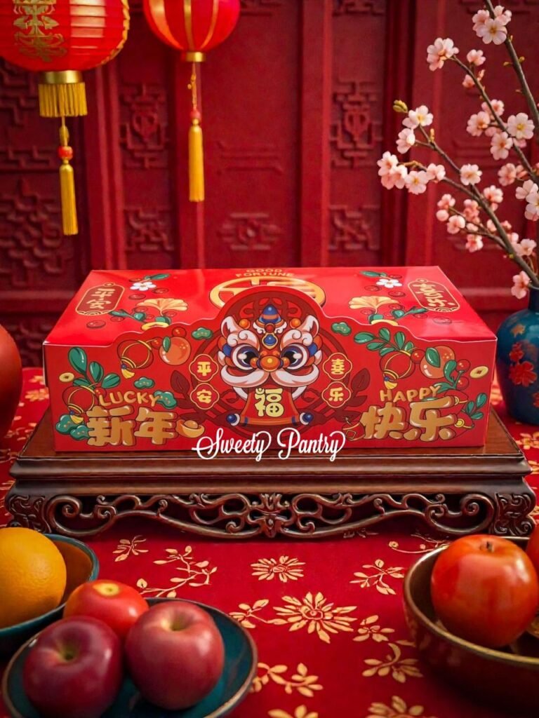 10PCS - RUBBY - Dus Box Packaging CNY Kotak Imlek Toples isi 2 uk 250gr persegi kotak