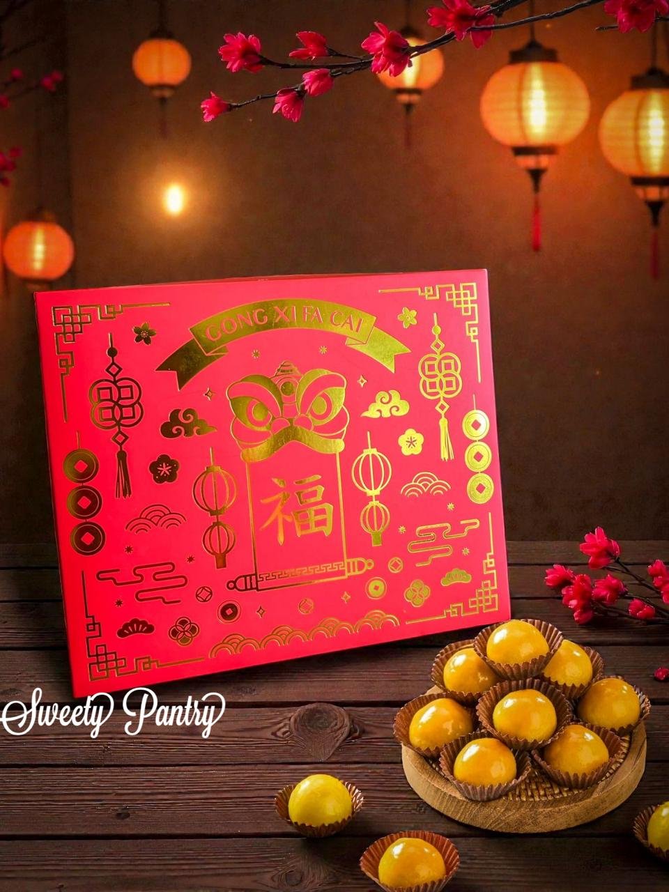 10PCS - SB Imlek PingPing - Box dus kotak packaging Sekat nastar kue coklat - Image 6