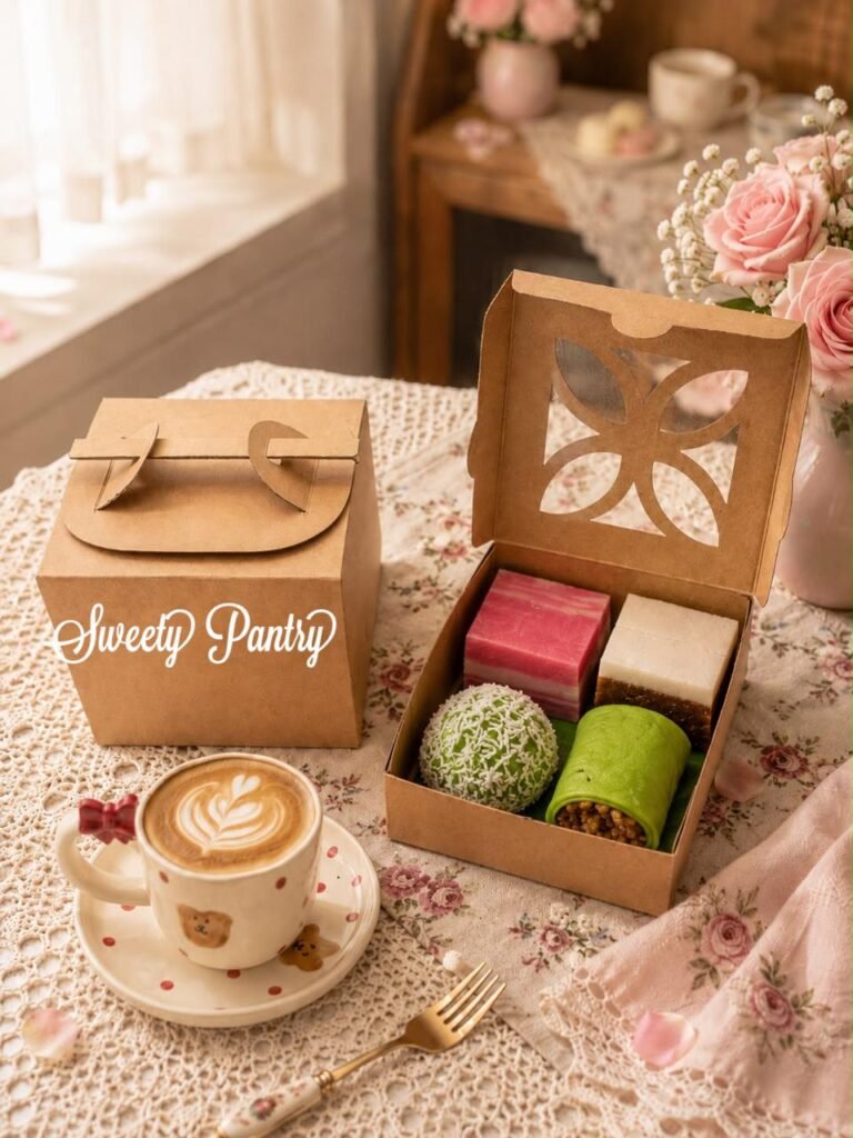20PCS - SL121210 B - sleeve handle/tas tenteng snack box/box/packaging/dus kue