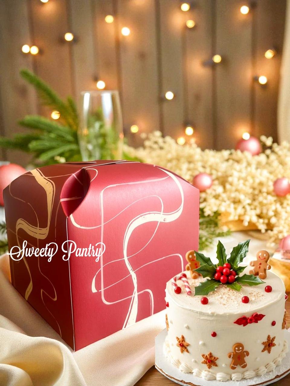 10PCS - TB DOME3 - Dus Kue Kering Chirstmas Box Toples Cookies Hampers Natal