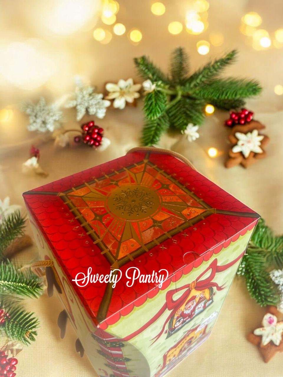 10PCS - TBC MAPLE - Box Toples Hampers Natal Dus Packaging Christmas Kemasan Kue Kering - Image 4