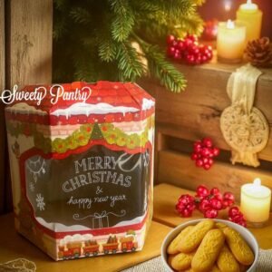 10PCS - TBC SANTA SHOP - Dus Toples Packaging hampers Natal Box Christmas isi 2 uk 500gr