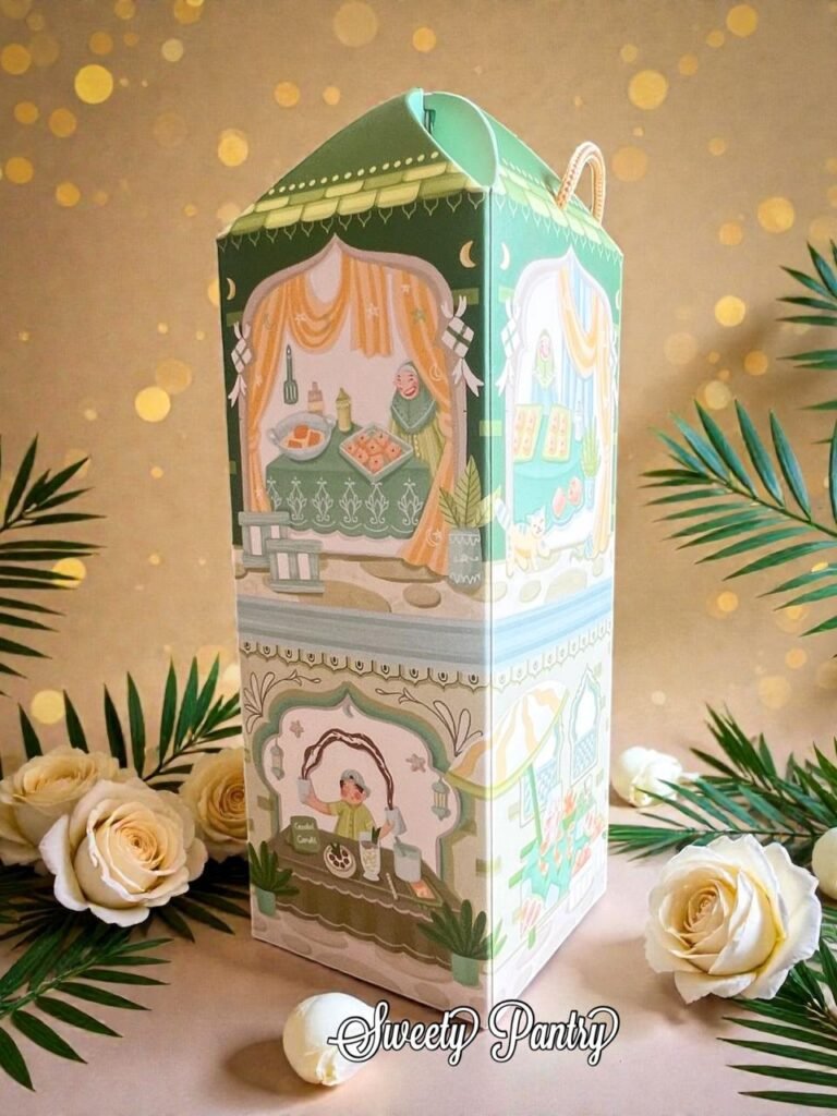 10PCS - TBIF SOUK TOWER - Box Lebaran Hampers Idul Fitri Kotak Packaging Dus Toples Jar Cookies