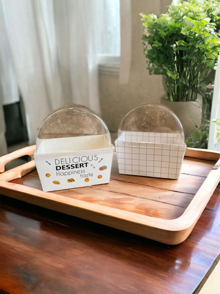 10PCS - TOAST BOX - Dus Box roti Packaging Kotak kue kemasan Crombolini