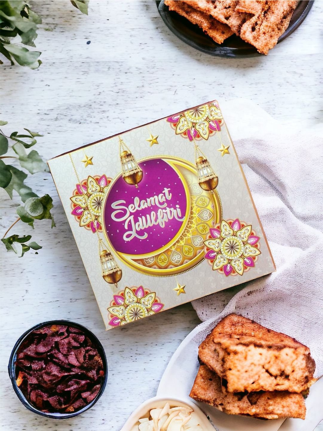 10PCS - UMAR - dus cake box packaging Kotak lebaran idul fitri 22x22x8 cm - Image 6