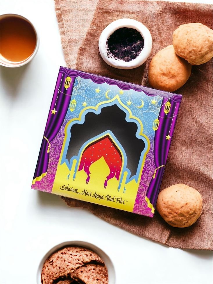 10PCS - UMAR - dus cake box packaging Kotak lebaran idul fitri 22x22x8 cm - Image 7