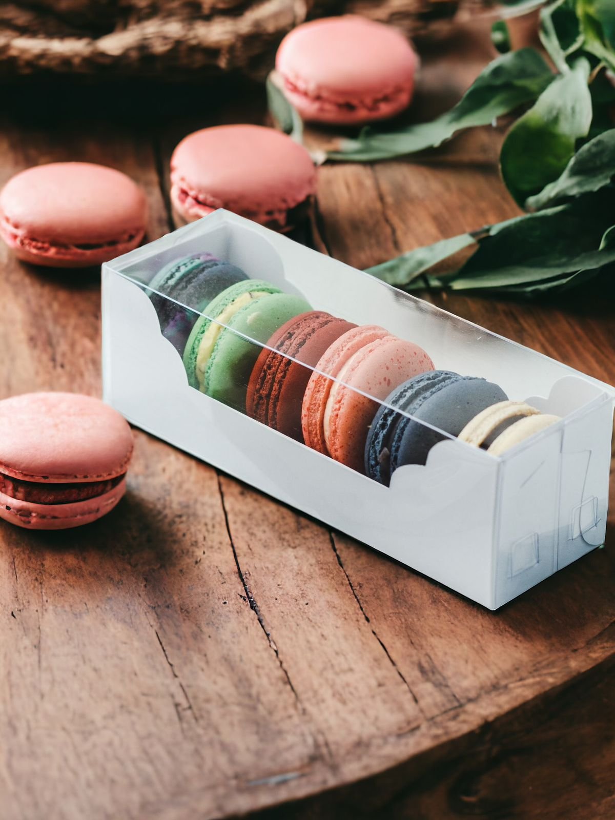 10PCS - WB-MAC5 W - Box kue / dus / packaging kue macaron White - Image 4