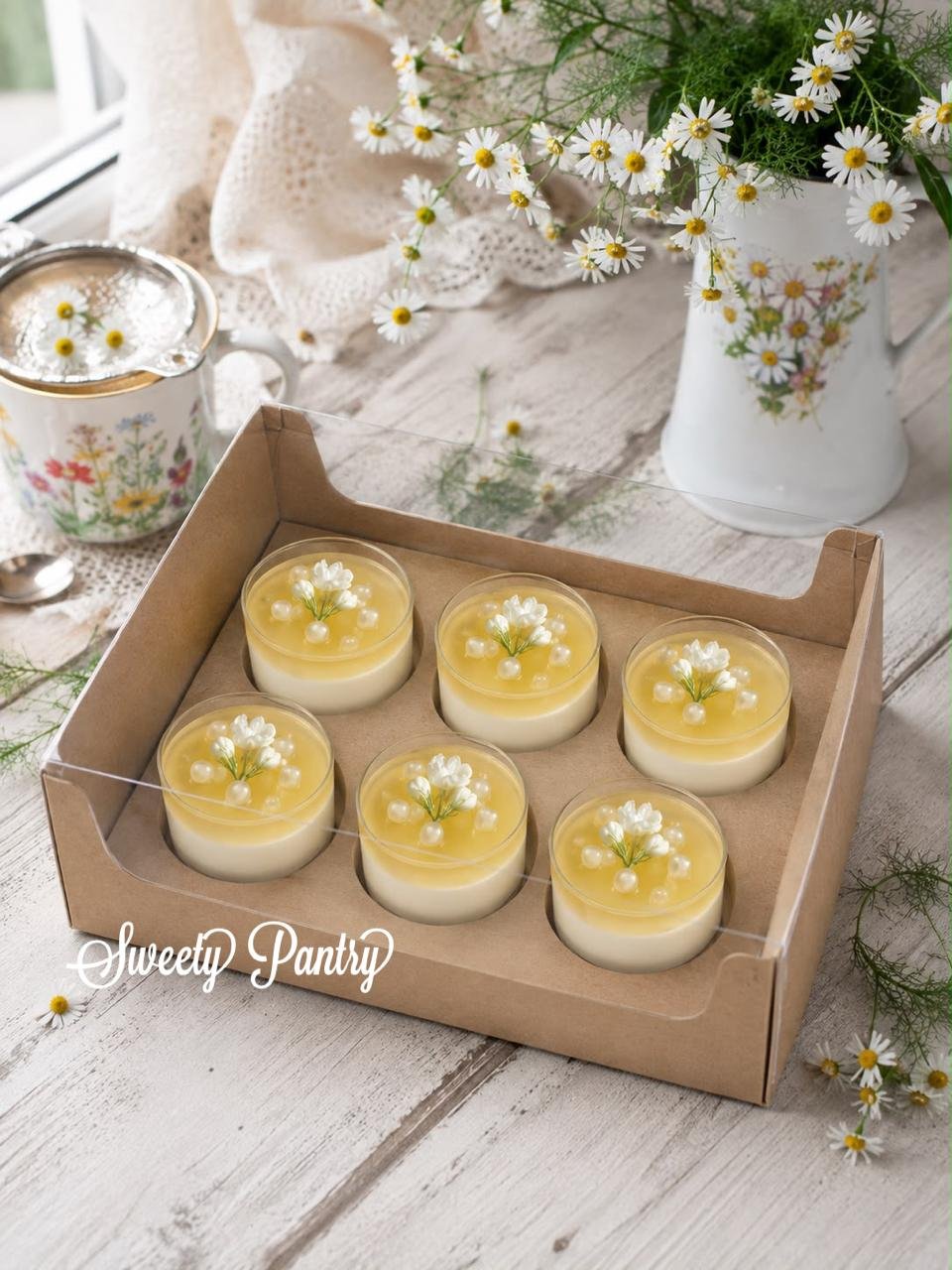 10PCS - WB241709 - Dus Cupcake Box kue model Mika Cupcake isi 6 - Image 2