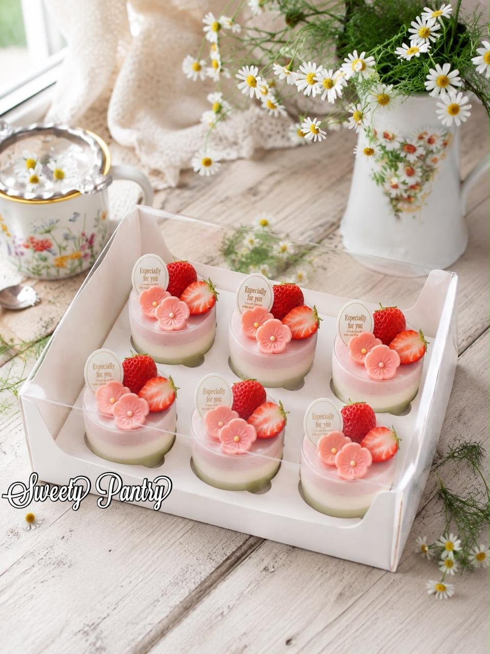 10PCS - WB241709 - Dus Cupcake Box kue model Mika Cupcake isi 6 - Image 4