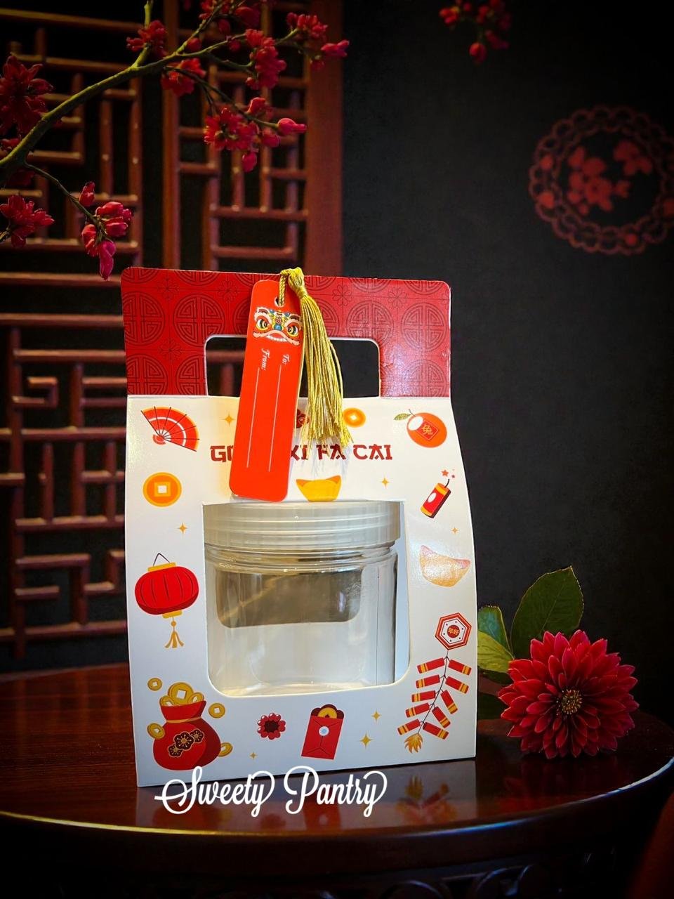 10PCS - Box hampers Imlek kotak packaging Sleeve CNY - Image 3