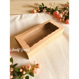 10PCS - CB231105 - Dus kue Brownies box Packaging Brownies 23x11x5cm Coklat