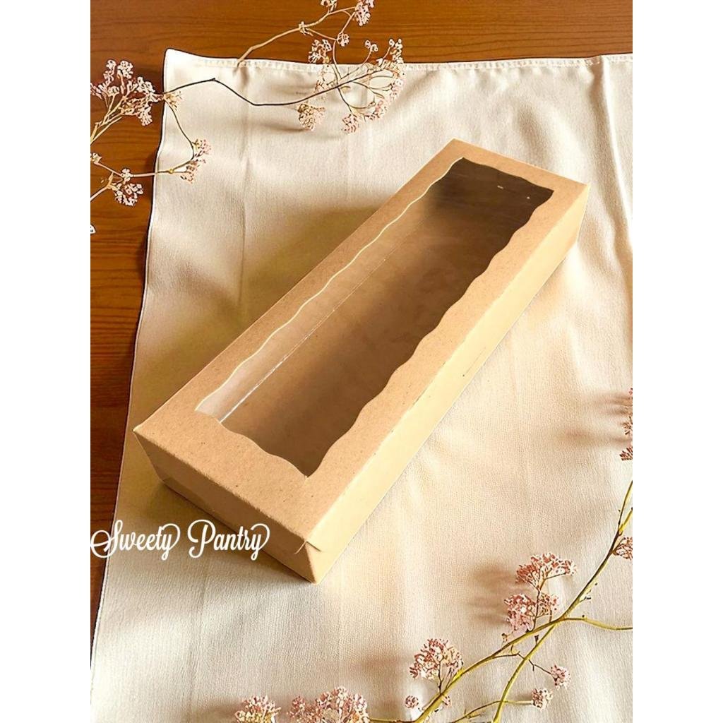 10PCS - CB311105 - Dus kue Brownies box Packaging Brownies 31x11x5 cm coklat