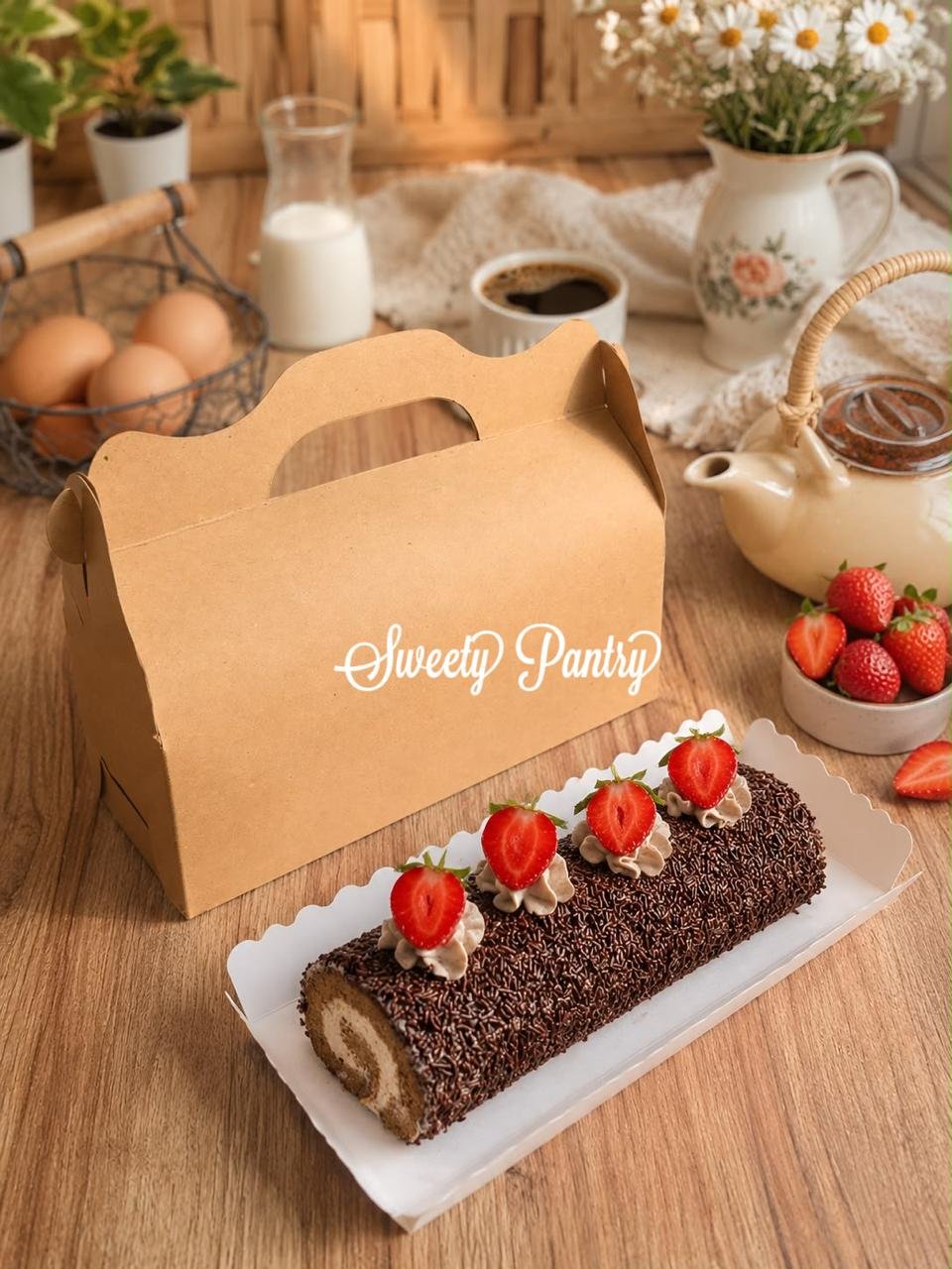 10PCS - RC220875 B - Dus /Box /Packaging /packaging box Bolu Gulung 22x8x7,5cm coklat - Image 5