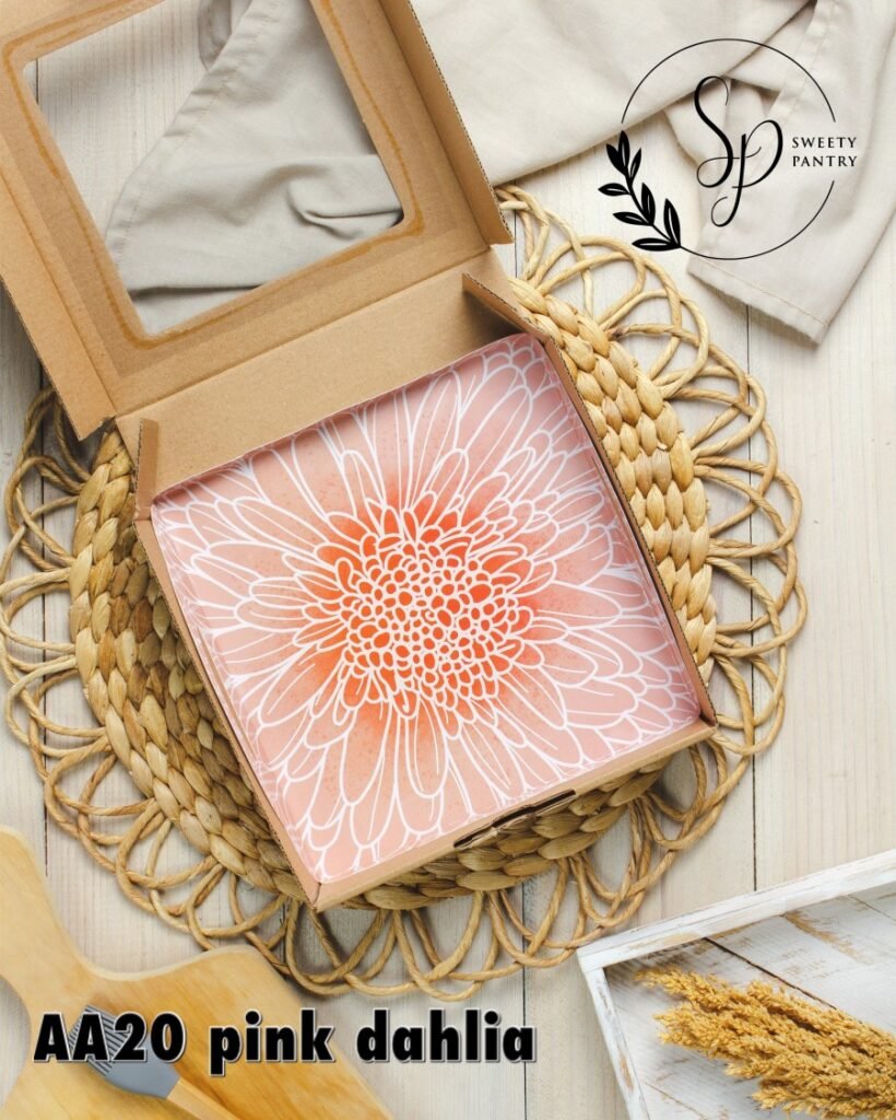 5PCS - TATAKAN AA MOTIF - Cake Tray alas kue Tatakan kue Makanan nampan Motif