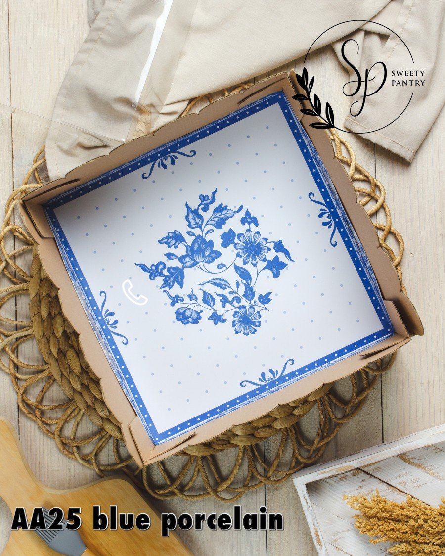 5PCS - TATAKAN AA MOTIF - Cake Tray alas kue Tatakan kue Makanan nampan Motif - Image 7