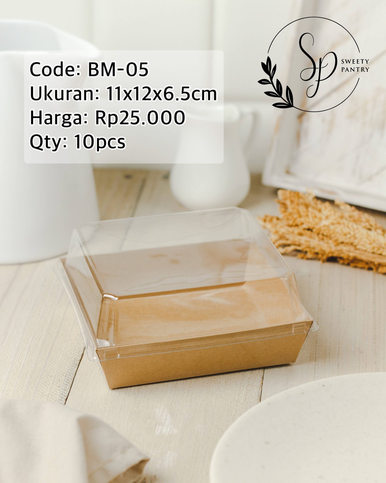 10PCS - BOX MIKA - cake case mika packaging kue salad burger hotdog - Image 4