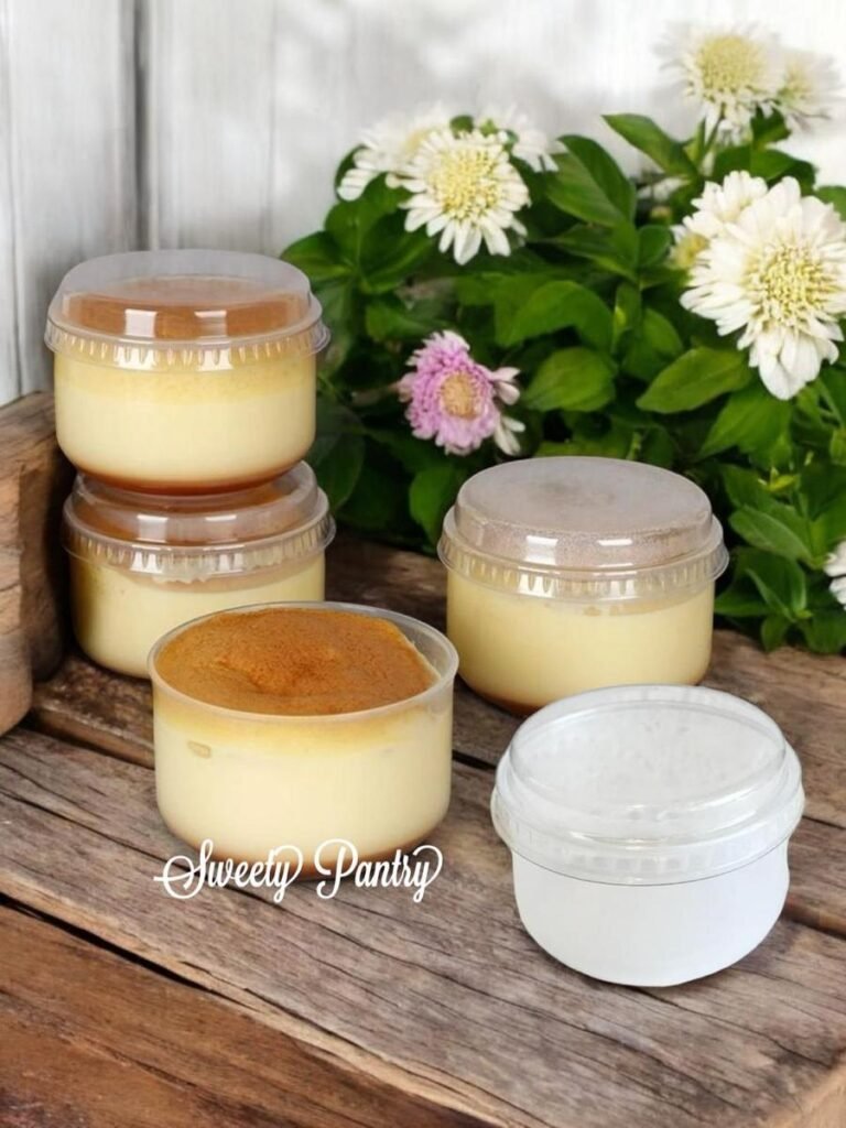 10PCS - CH-119 - Round Cup Puding Pudding Bulat 130 ml Dengan Tutup