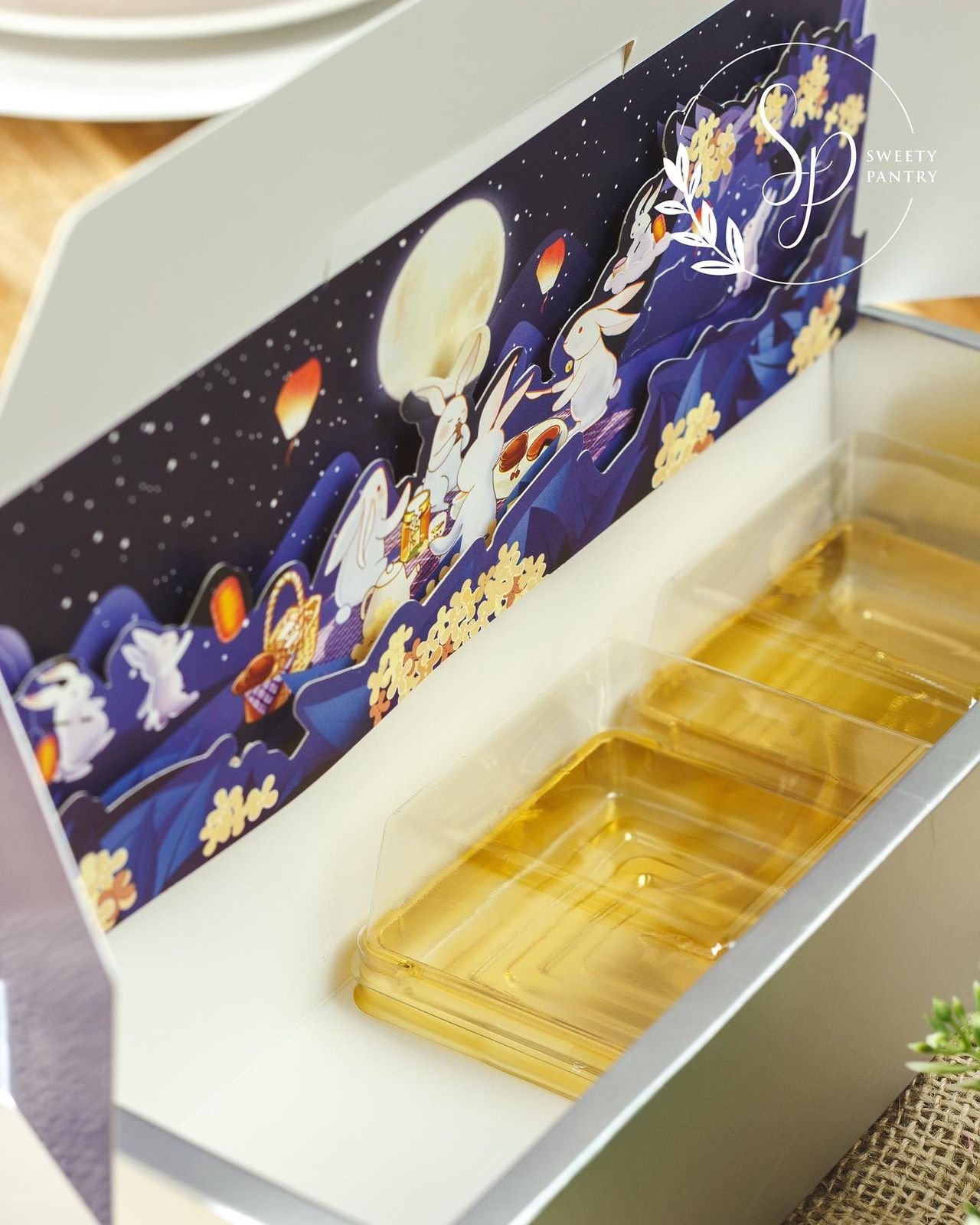 5PCS - MB YELAN - Dus Box Packaging Kotak kue bulan Mooncake isi 3 uk 125gr - Image 4