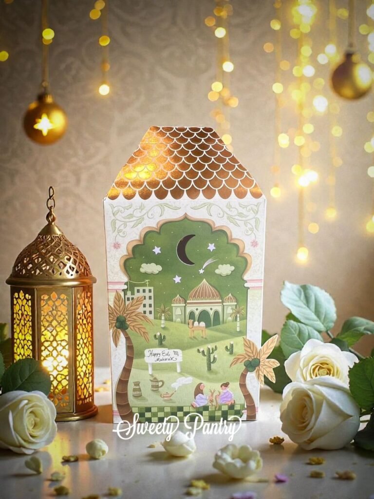 10PCS - TBIF SAFIRA - Box Eid Toples Hampers Lebaran Dus Packaging Kemasan Kue Kering isi 3 toples uk 500 gr