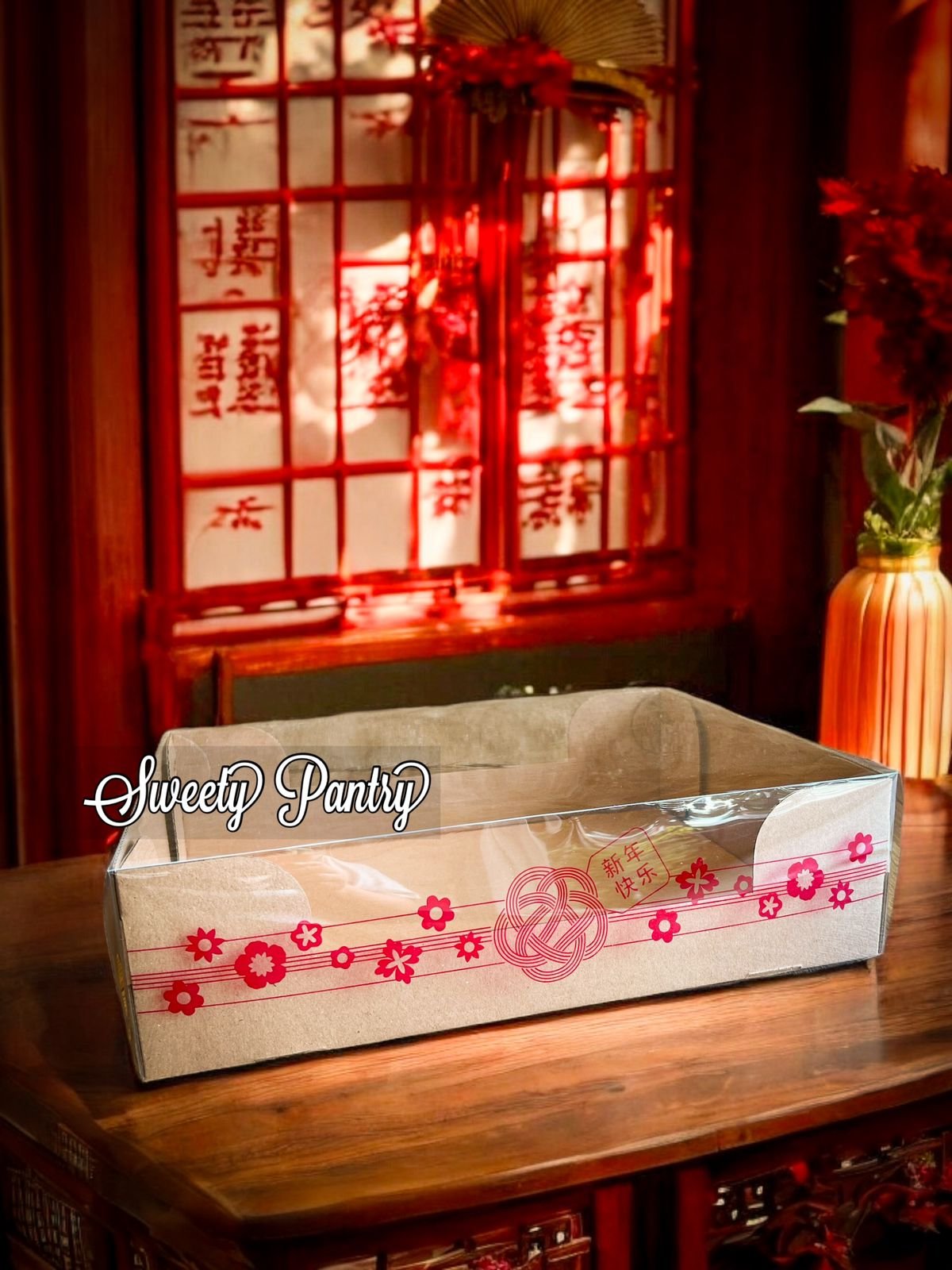 5PCS - WB MULTI 12 COR CNY - Box Pudding Cup Cake Dus Hamper Kue Mika Kotak Imlek