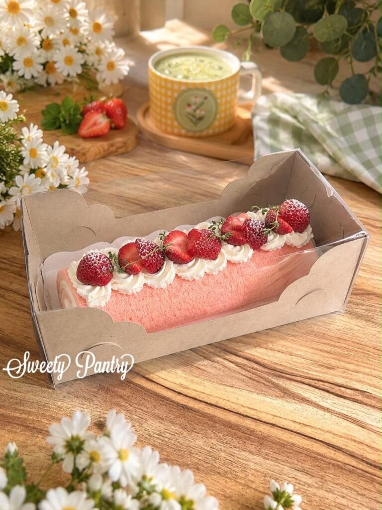10PCS - WB MULTI3 - Box Mika Roll Cake Dus Cupcake isi 3 Packaging Bolu gulung Bolgul