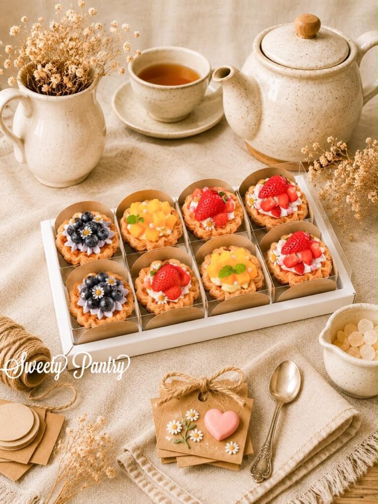 5PCS - WB PIE8 WHITE - dus cake box packaging Kotak hampers Pie buah isi 8